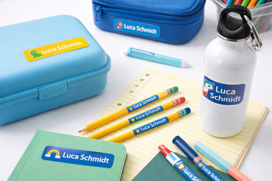 Namensaufkleber Kinder – praktische Aufkleber für Kindergarten & Schule - P4Print