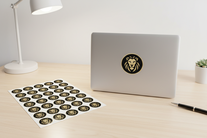 Identische Sticker - Laptop
