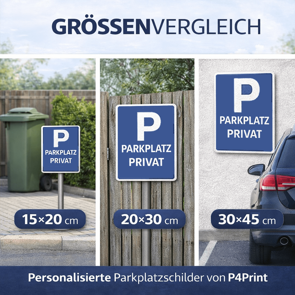 Personalisiertes Parkplatzschild – Frauen Pink – Wunschtext – verschiedene Designs & Materialien - P4Print
